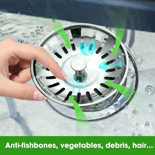 Stainless Steel Sink and Bathtub Hair Catcher