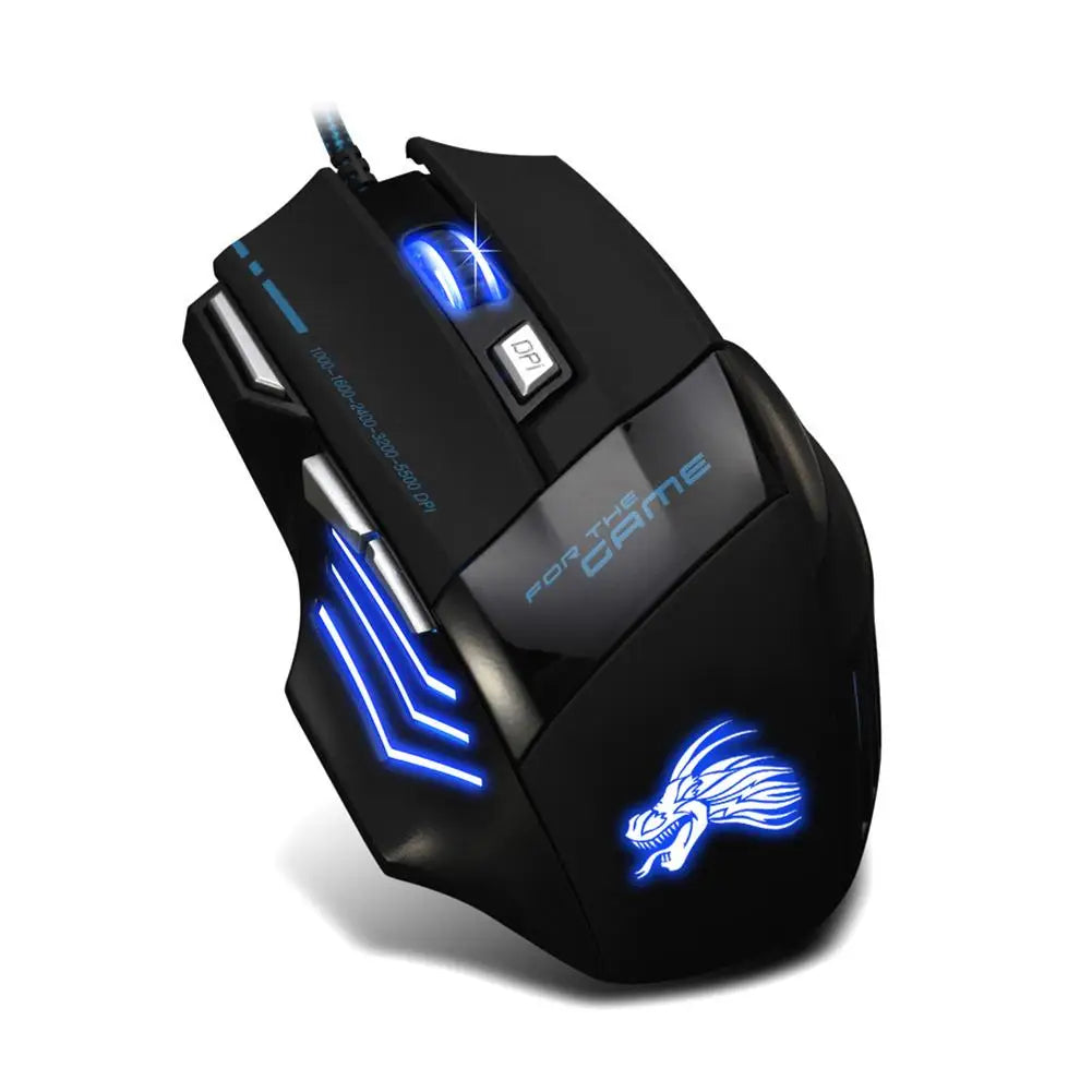 7-Button USB Wired Gaming Mouse - 5500 DPI