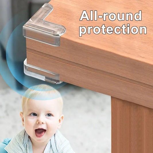 Protecteur d'angle en silicone transparent pour bébé - Protections de bord de meubles