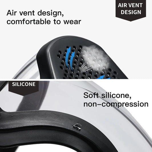 Masque de protection transparent pour le travail et la cuisine