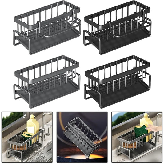 Stainless Steel Sink Drain Rack Organizer