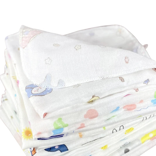 5-Pack Cartoon Cotton Gauze Baby Towel Set