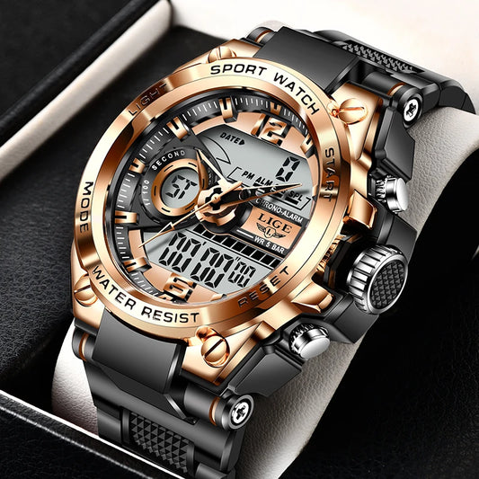 Military LED Sports Watch - 50m Waterproof