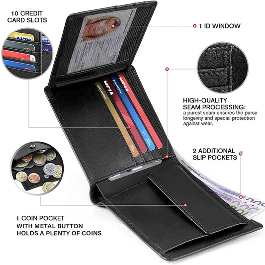 trifold wallet, wallet leather, genuine leather wallet, mens wallet, leather trifold wallet, trifold mens wallet, leather rfid wallet, card wallet