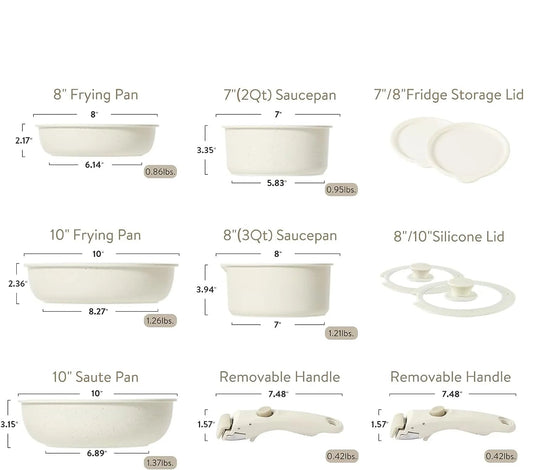 Ensemble de casseroles et poêles essentiels pour la cuisine