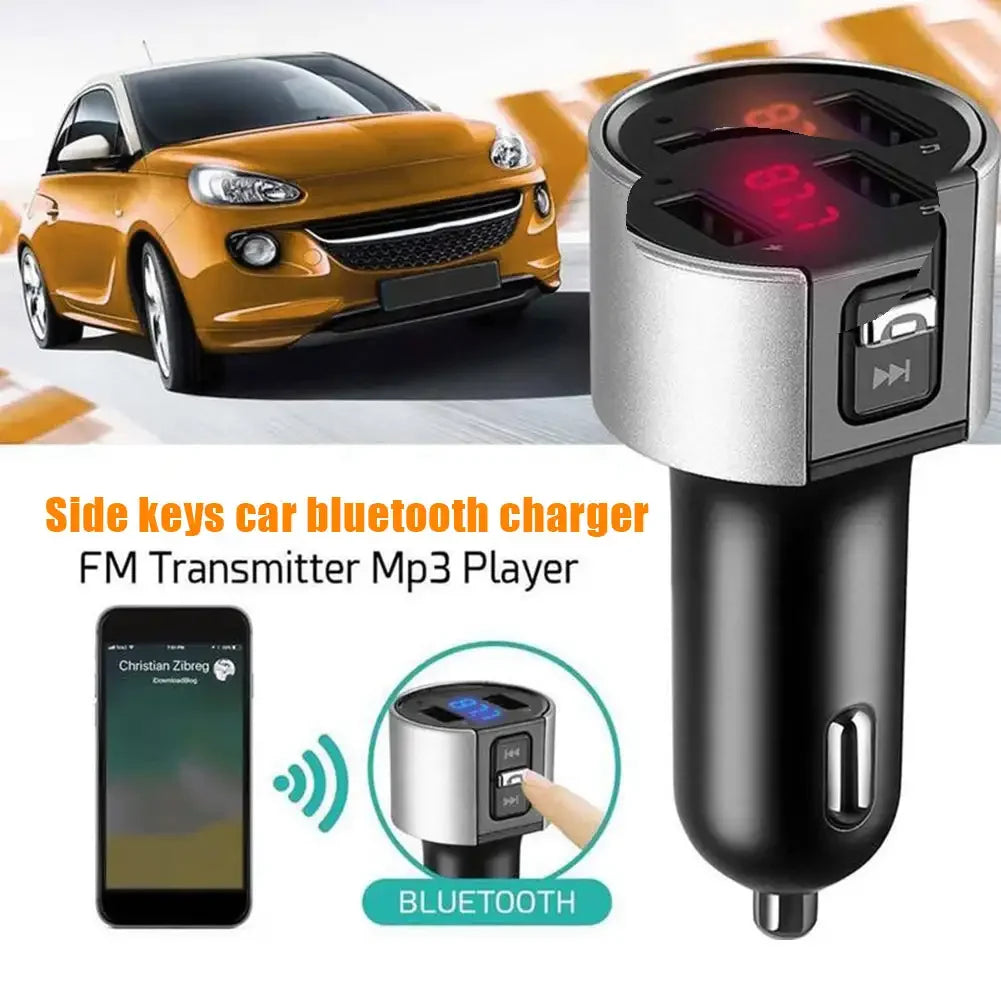 Transmetteur FM Bluetooth avec double chargeur USB et appel mains libres