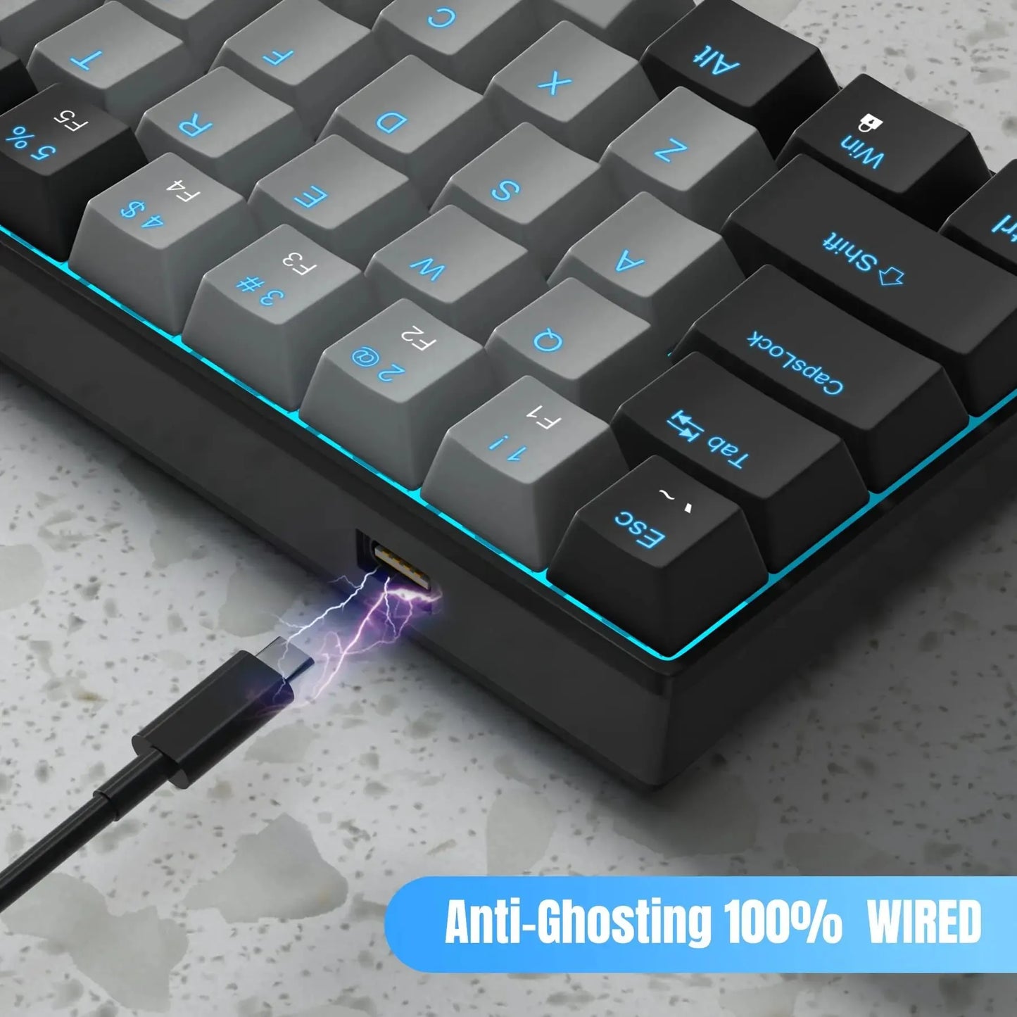 Custom Wired STAR61 Mechanical Gaming Keyboard