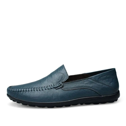 Mocassins décontractés en cuir véritable pour hommes