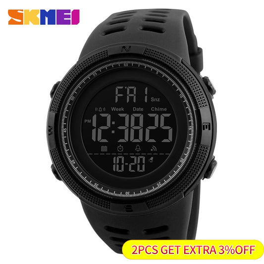 SKMEI Men's Outdoor Sport Watch - 5Bar Waterproof"