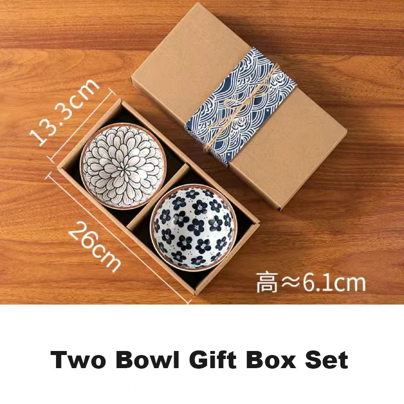 Japanese Ceramic Bowl Set - Microwave-Safe