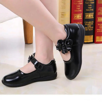 Girl's Leather School Shoes