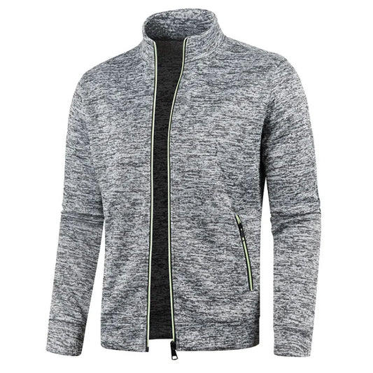 Men's Zipper Stand Collar Sweatshirt Pullover