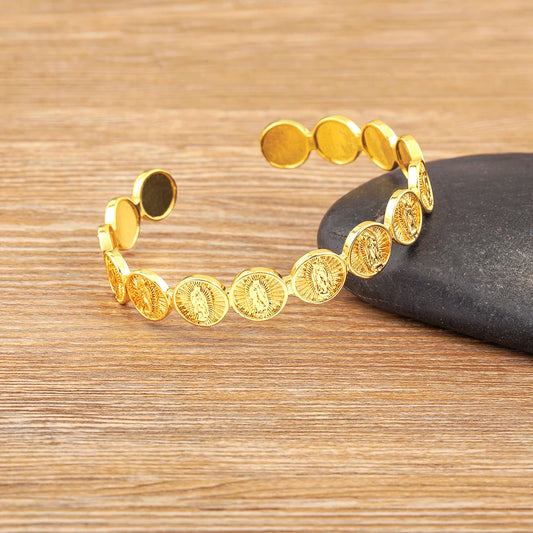 Gold-Plated Stainless Steel Bracelet for Women