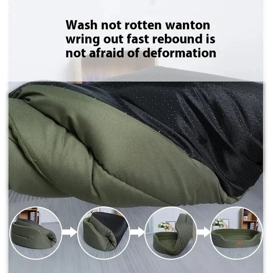 Plüschiges doppelseitiges Hundebett-Set