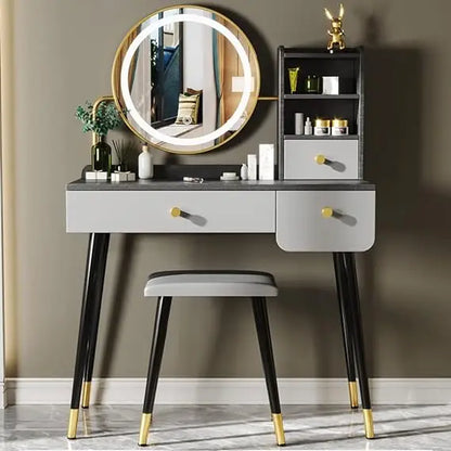 3-Drawer Vanity Set with Dimming Mirror