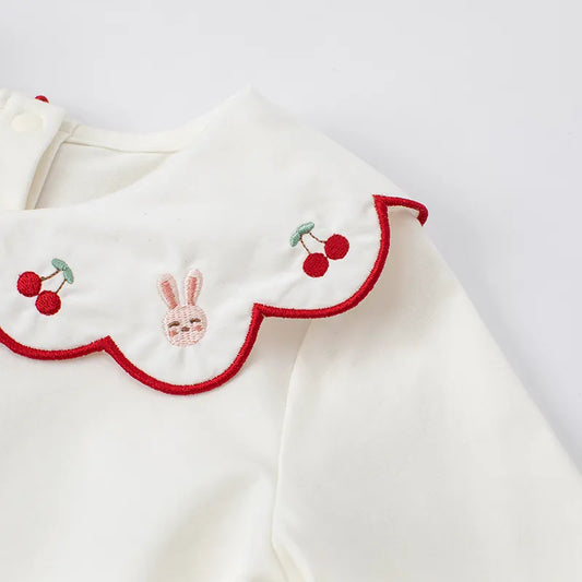 Cartoon-Langarm-T-Shirts für Babys