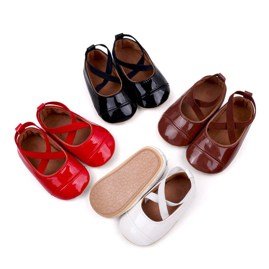 Süße Mary Jane Brautschuhe mit Schleife