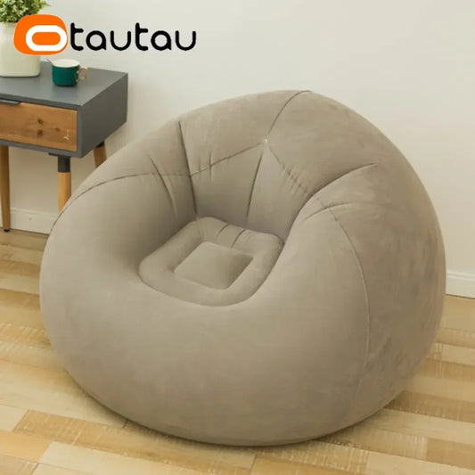 Canapé gonflable paresseux de chaise longue inclinable en PVC pour le salon