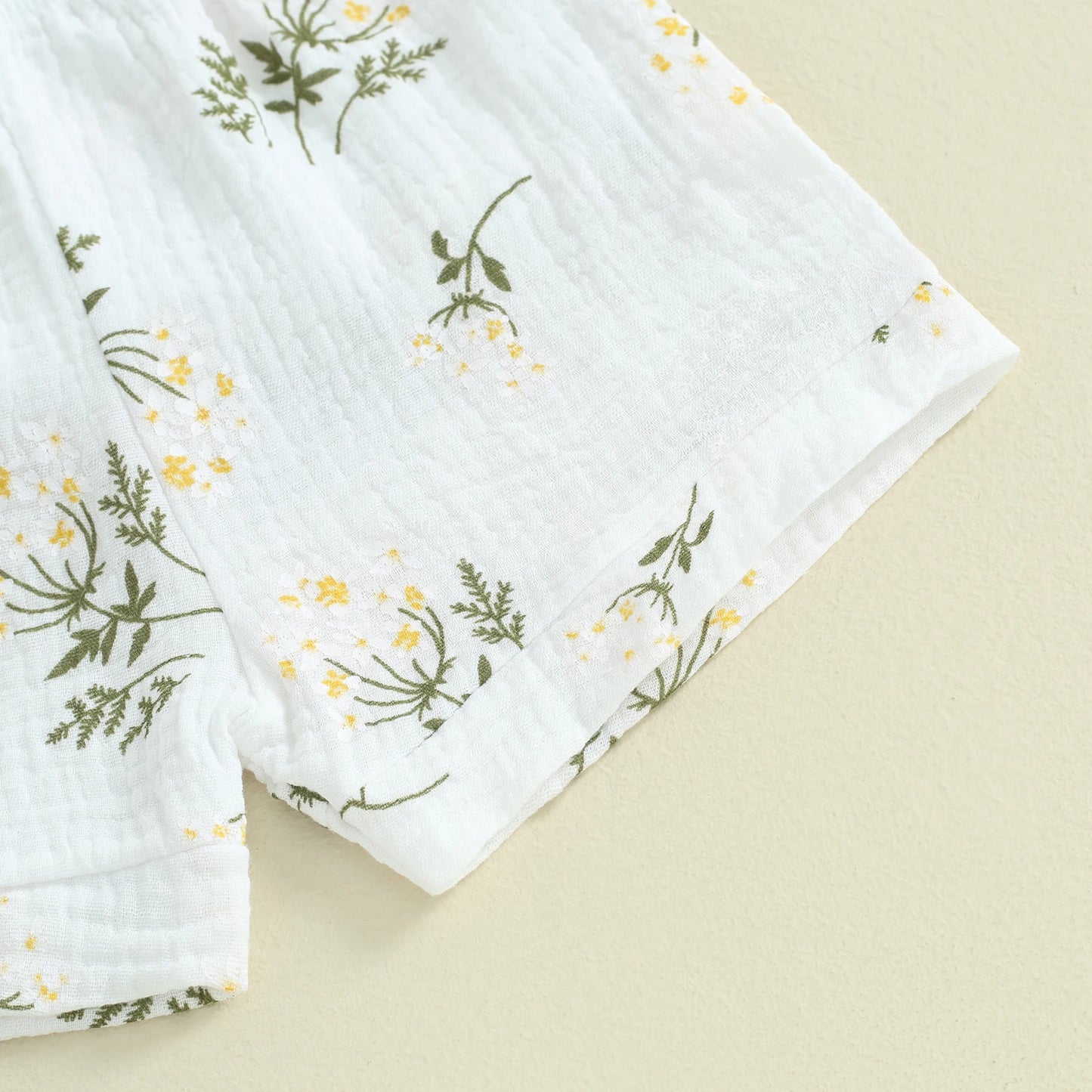 Ensembles de vêtements d'été mignons à imprimé floral pour bébés filles