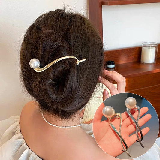 Pinces à cheveux chics en perles