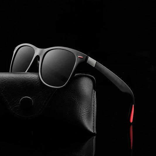 Unisex Retro Square UV400 Polarized Sunglasses