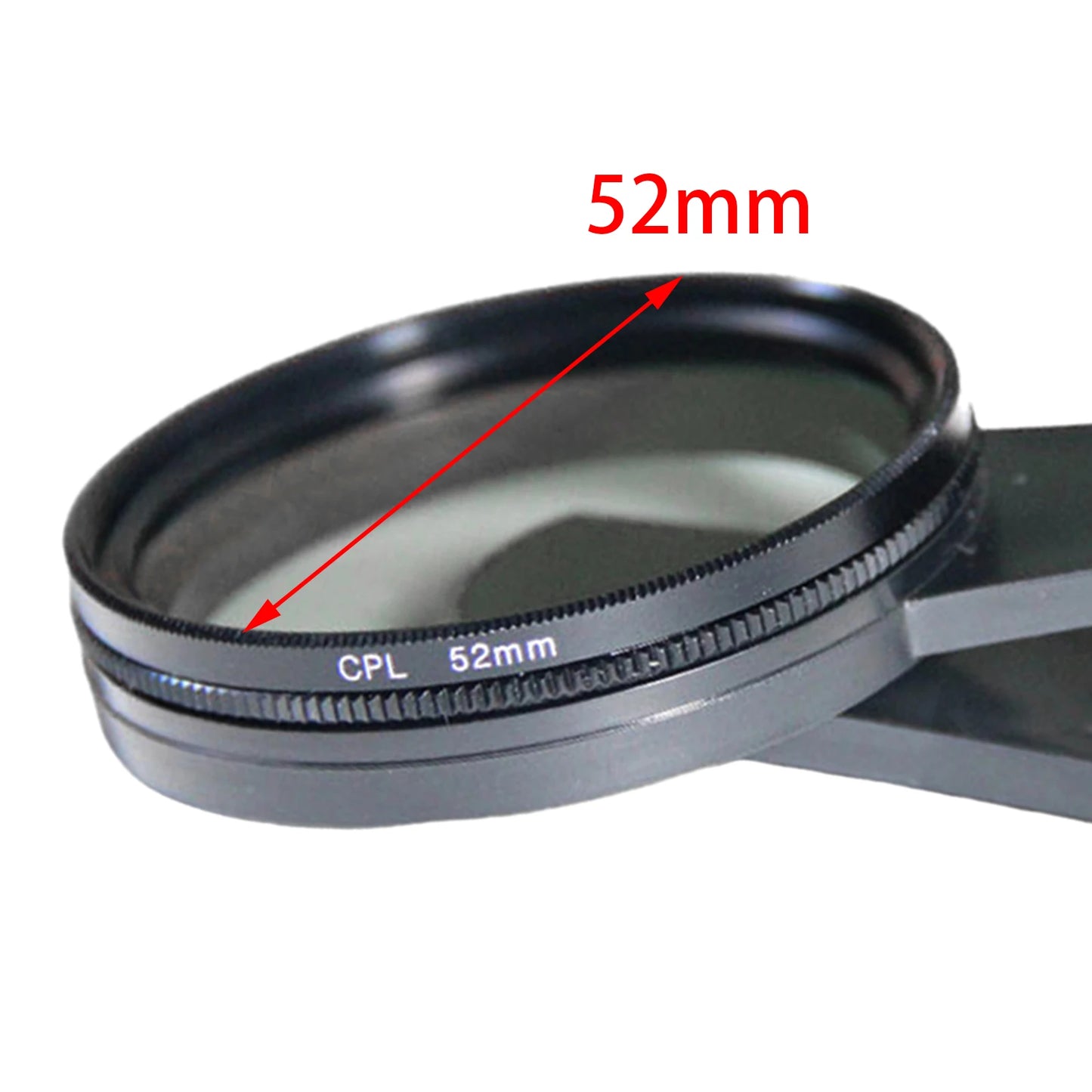 Polarized 52mm CPL Lens Enhancing Smartphone Photography