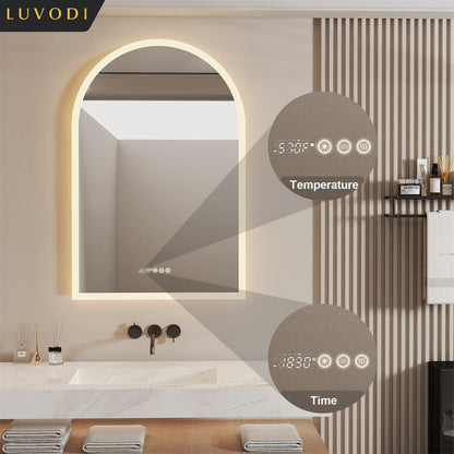 LED Anti-Fog Bath Mirror with Temp