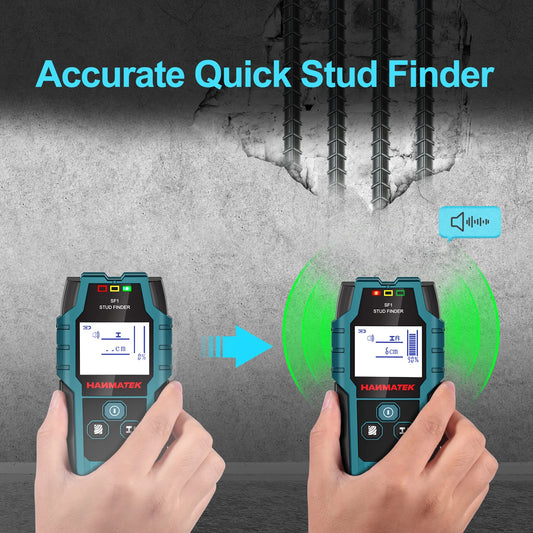 SF1 Stud Finder - Detects Wood Studs, Metal, Live Cable