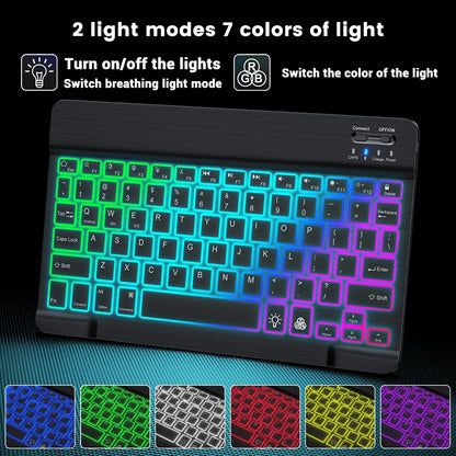 Backlit Bluetooth Keyboard Mouse for Multi-Device