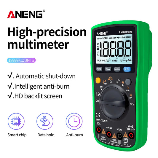 AN870 Digital Multimeter - True RMS, Transistor Tester