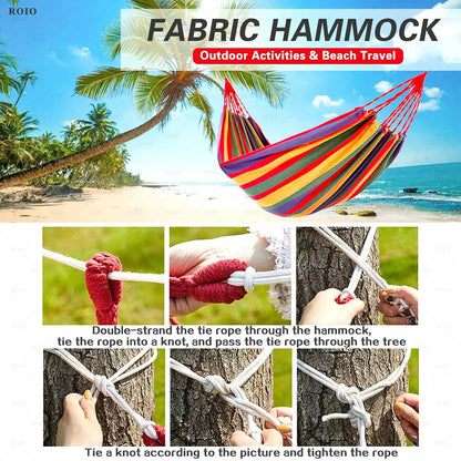 Single Person Thickened Durable Fabric Hammock