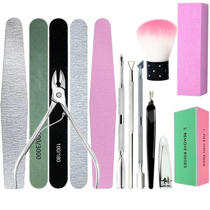 Manicure Set - Nail Art Tools with UV Gel