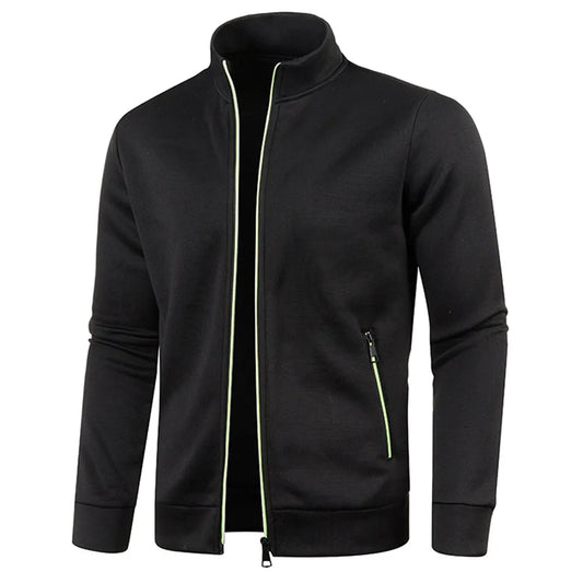 Veste zippée pour hommes - Col montant extérieur décontracté streetwear (M-4XL)
