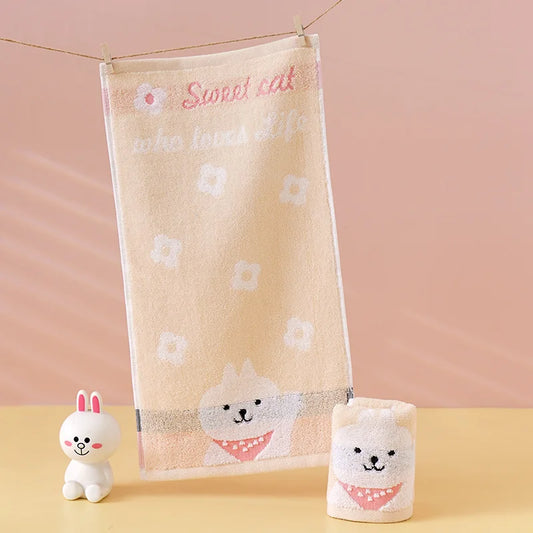 Serviette bébé animal mignon - 25x50CM