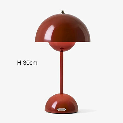 Rechargeable Mushroom Flower Bud LED Table Lamp - Modern Decor