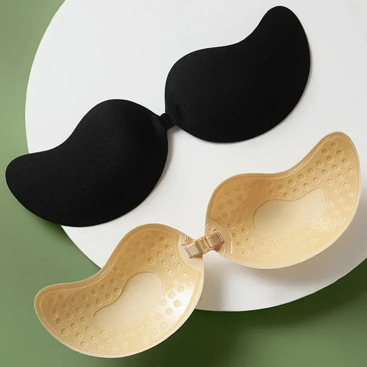 Invisible Strapless Adhesive Push-Up Bra Seamless Silicone Nipple Covers Women’s Lingerie Bralette Underwear