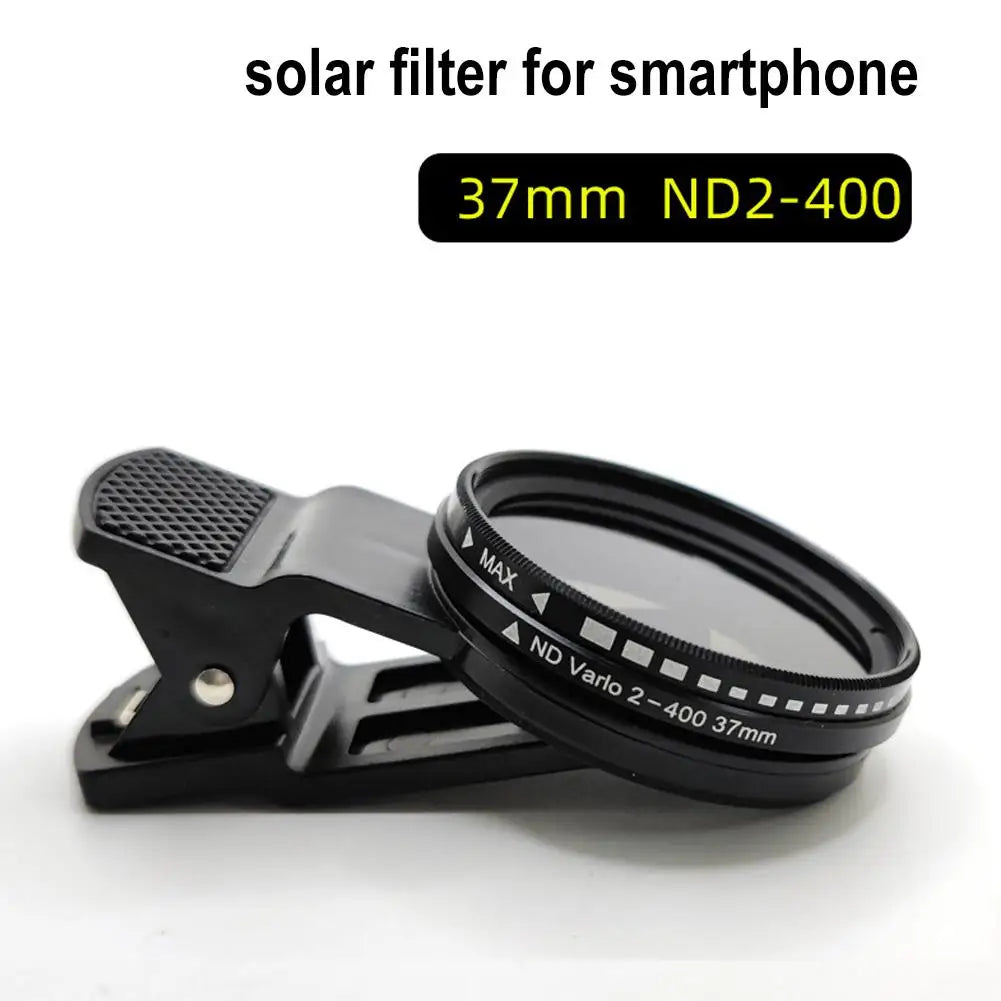 Universal Clip-on 37mm-52mm ND2-400 Phone Lens Filter