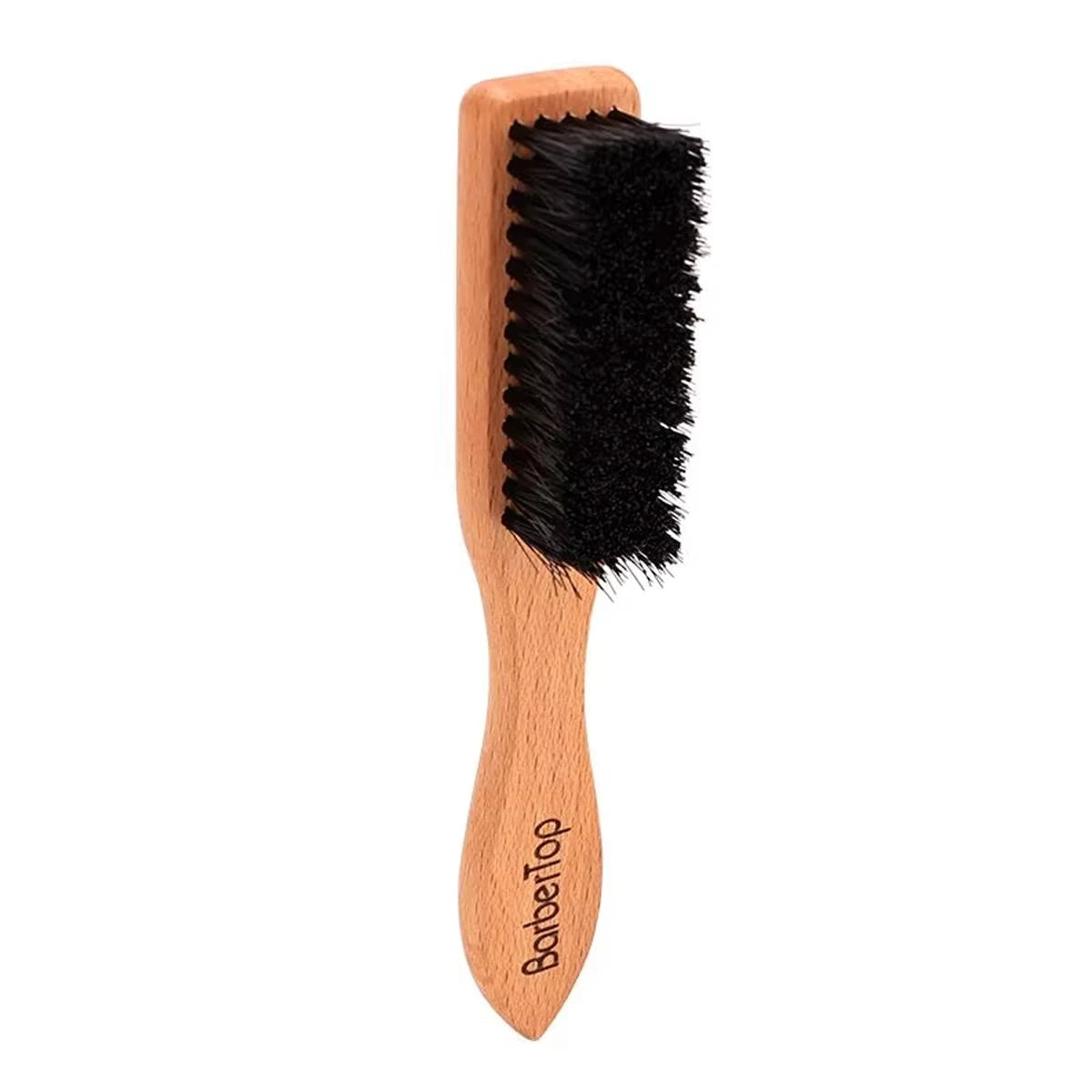 Wooden Handle Beard Brush - Barber Neck Duster Tool
