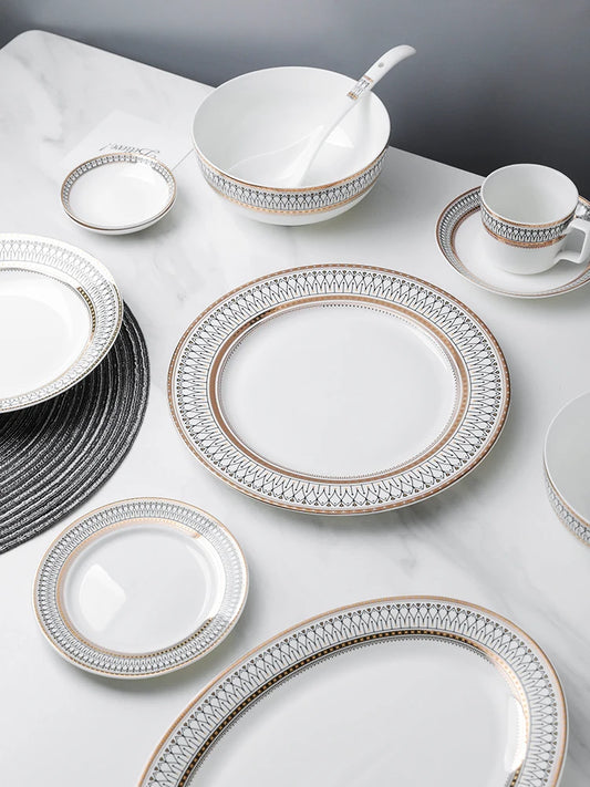 Longquan Celadon Lotus Reisschalen-Set