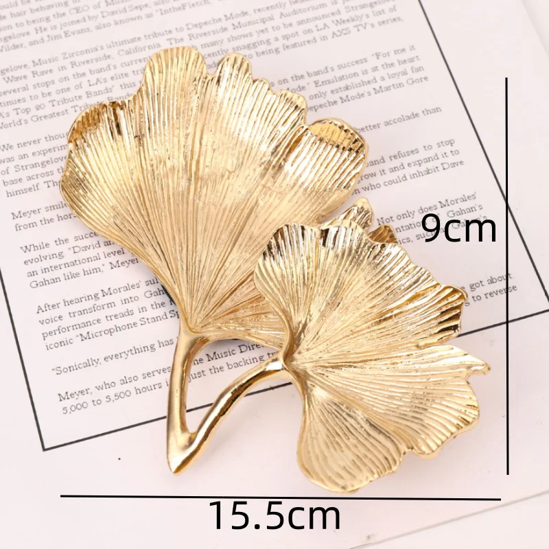 Gold Ginkgo Biloba Leaf Tray