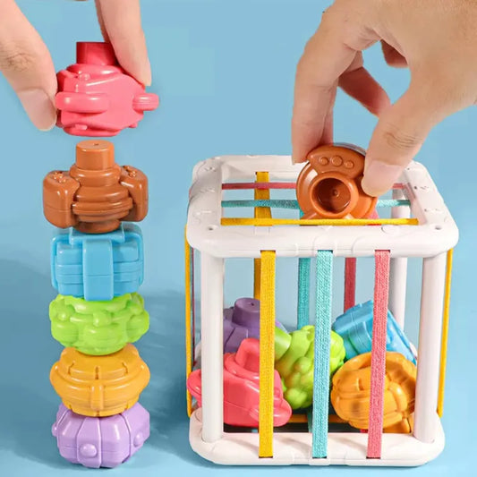 Jeu de tri de blocs de forme colorés pour bébé, jouets éducatifs d'apprentissage Montessori pour enfants, cadeau de naissance Inny de 0 à 12 mois, nouvelle collection