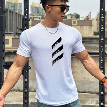 Short Sleeve Muscle Workout T Shirt