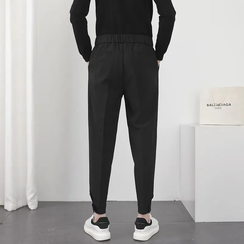 Men's Korean Style Elastic Waist Pants