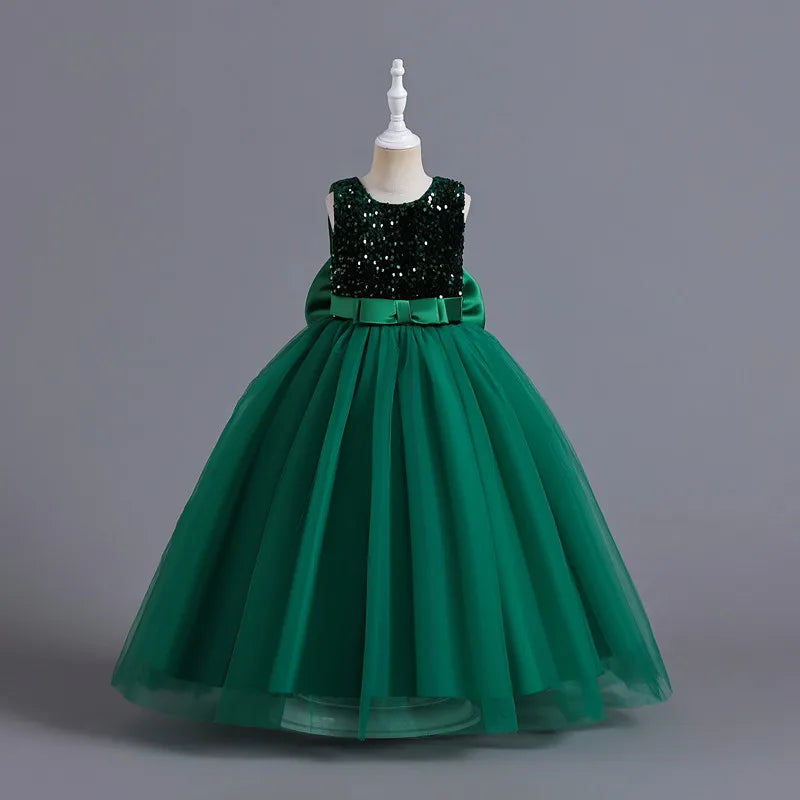 Adorable Cartoon Mesh Party Dress for Girls