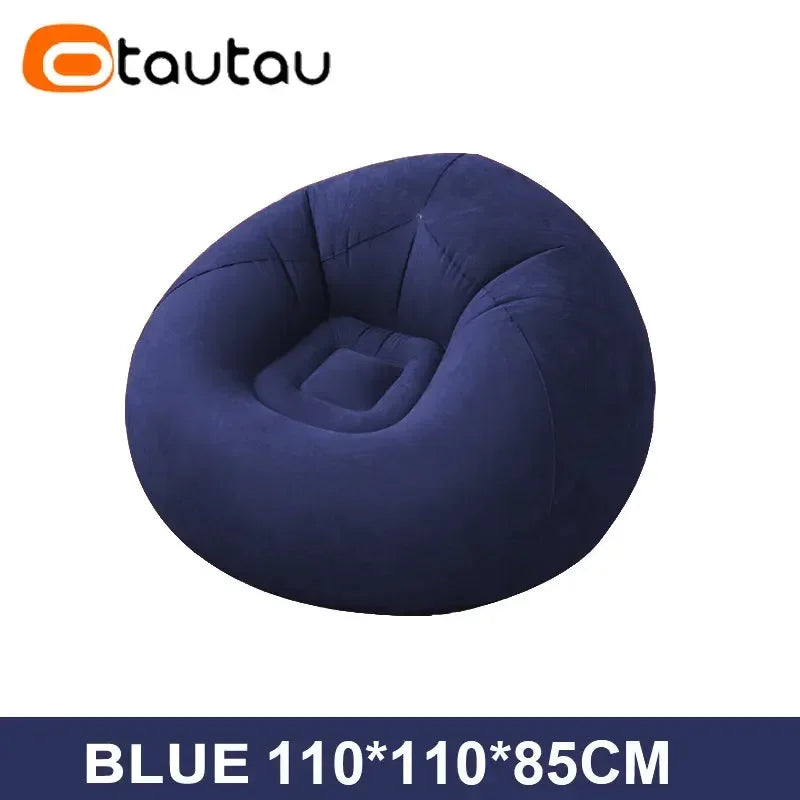 Canapé gonflable paresseux de chaise longue inclinable en PVC pour le salon