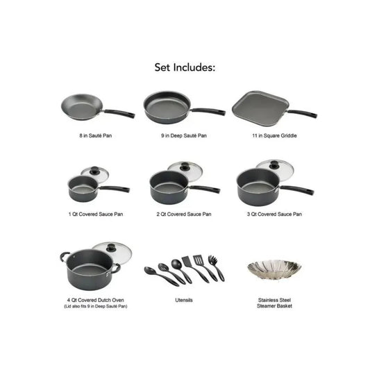 18-teiliges Antihaft-Kochgeschirrset