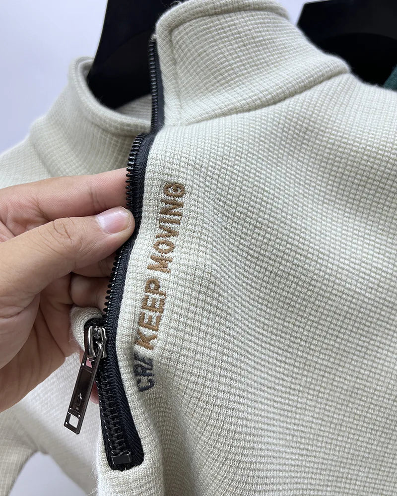 Pulls en tricot à demi-zip pour hommes