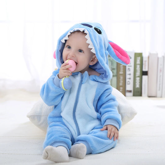 Stitch Flannel Baby Romper - Kids Cosplay