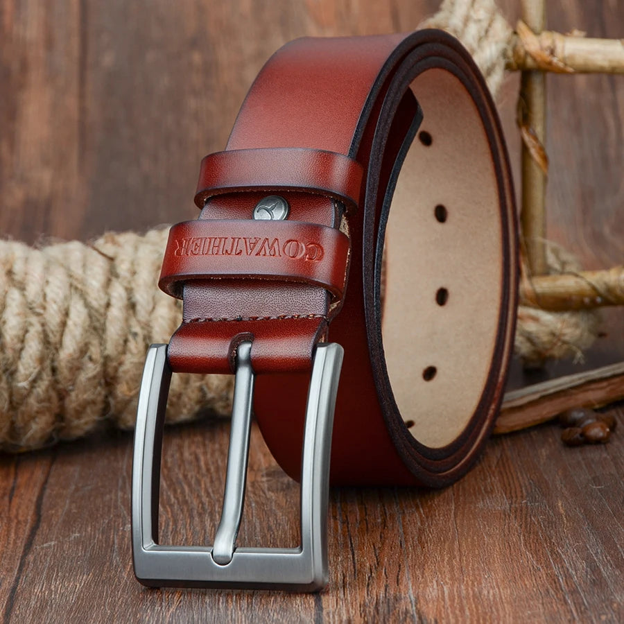 Ceinture en cuir classique vintage pour hommes
