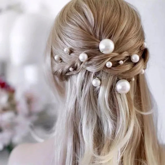 Ensemble d'épingles à cheveux élégantes en perles